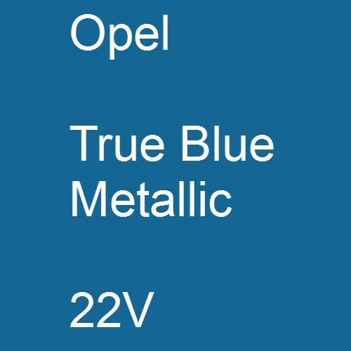 Opel, True Blue Metallic, 22V.